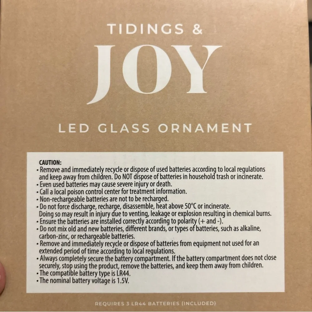 Tidings & Joy Celestial LED Pisces Ornament - Blue and Silver Reflective Stars
